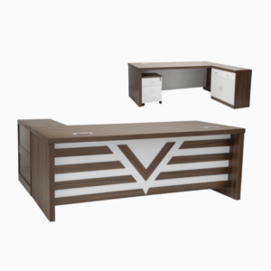 Executive Office Wooden Desk Computer Table L-Shape