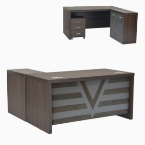 Executive Office Wooden Desk Computer Table L-Shape