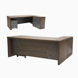 Executive Office Wooden Desk Computer Table L-Shape