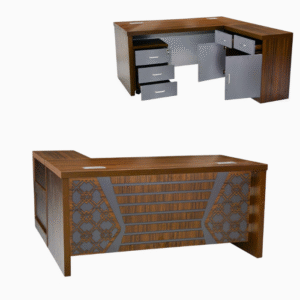 Executive Office Wooden Desk Computer Table L-Shape