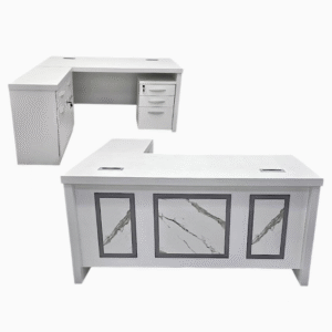 Executive Office Wooden Desk Computer Table L-Shape