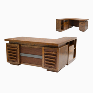 Executive Office Wooden Desk Computer Table L-Shape