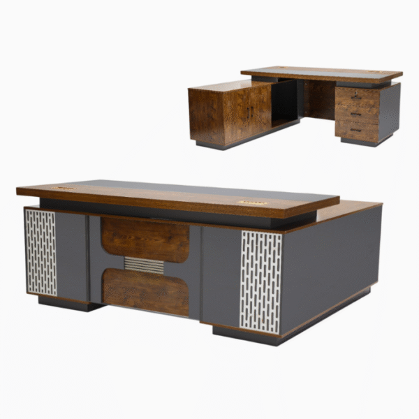 Executive Office Wooden Desk Computer Table L-Shape