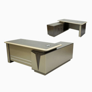 Executive Office Wooden Desk Computer Table L-Shape