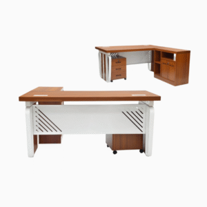 Executive Office Wooden Desk Computer Table L-Shape