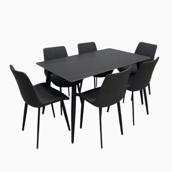 Dining Table & Chair Marble SET - Image 4