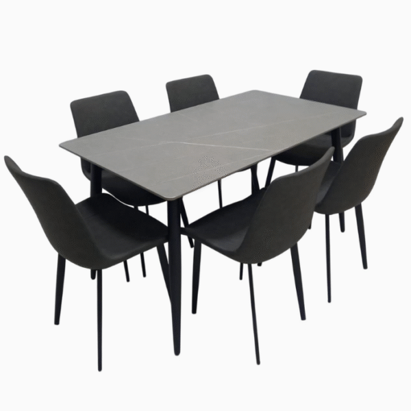 Dining Table & Chair Marble SET - Image 3