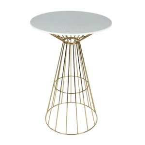 High Table with Gold Leg & Top Ceramic