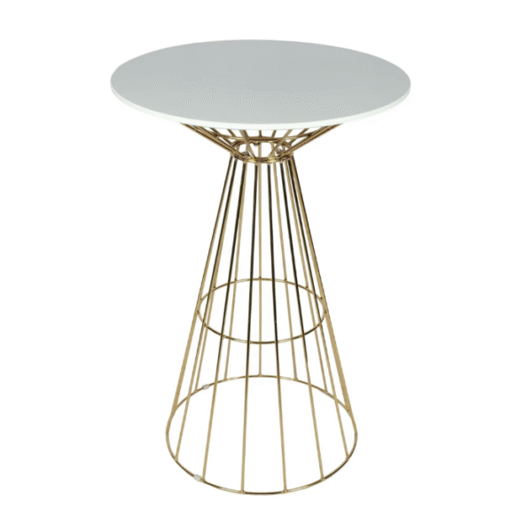 High Table with Gold Leg & Top Ceramic