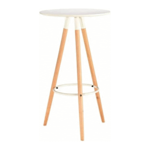 High Table MDF Top Wooden Leg