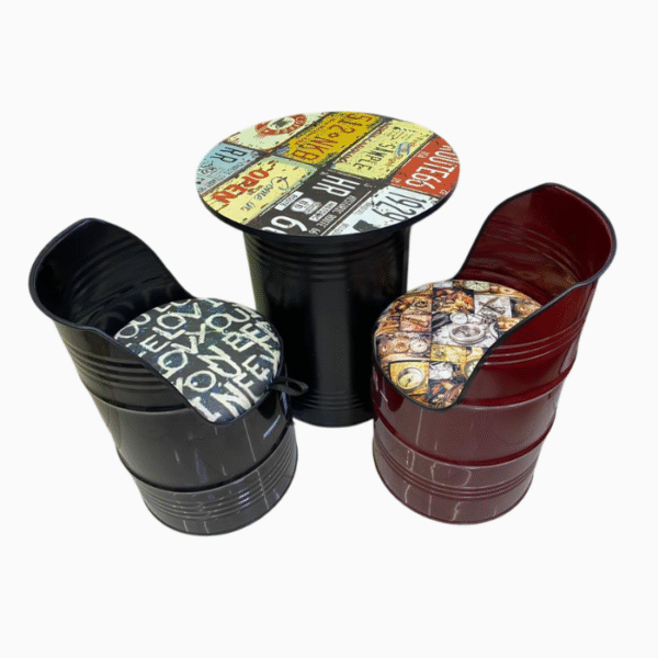 Drum Table & Chair - Image 2