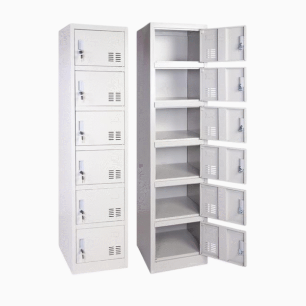 Metal Locker 6 Doors