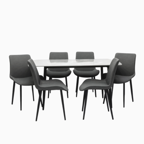 Dining Table & Chair Marble set - Image 2