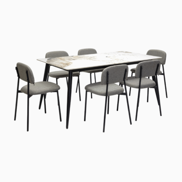 Dining Table & Chair Marble set