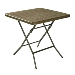 Folding Table 60/60 cm Brown- Square