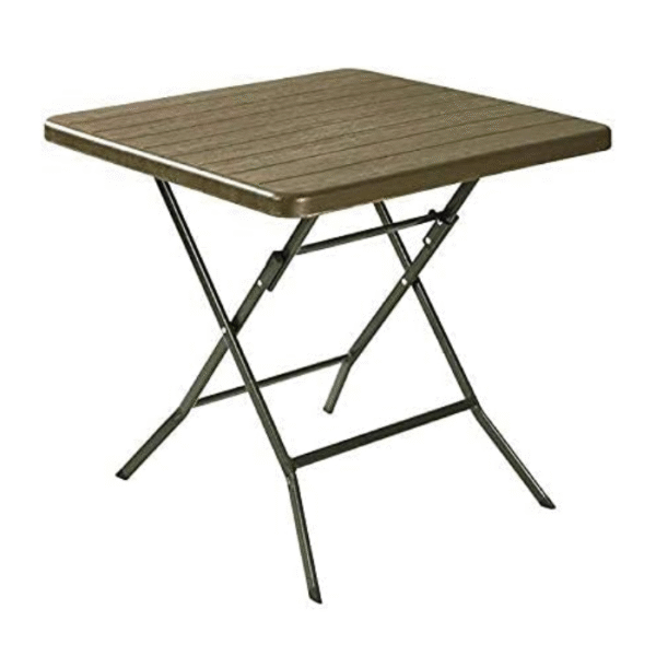 Folding Table 60/60 cm Brown- Square