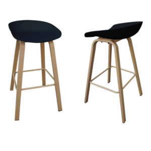 High Chair metal Leg wooden finishing