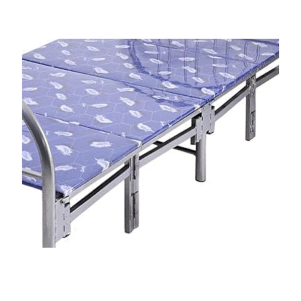 Steel Folding Metal Single Bed without Mattress (Single, Blue, 190 X 90 X 70 CM) - Image 6